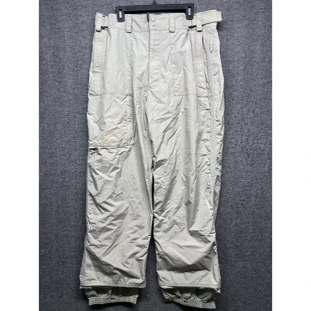 Burton Tactic Mens Snowboard Pants XL Tan Beige Cargo Winter Ski Outdoor
